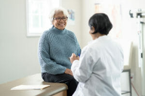 A Senior patient at Doctor's medical center