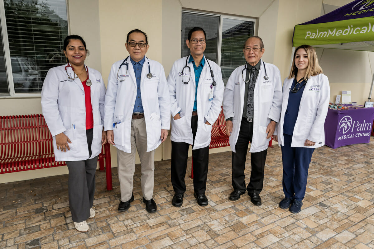 Medical team at Palm Medical Centers in North Lakeland, FL.