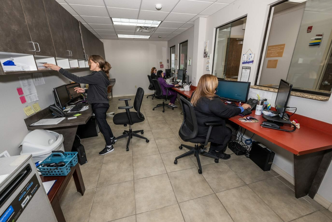 Administrative staff at a medical office.