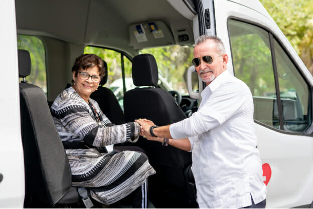 Palm Medical Centers non-emergency medical transportation system.