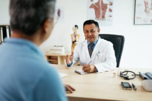 general care doctor having consultations with senior patient