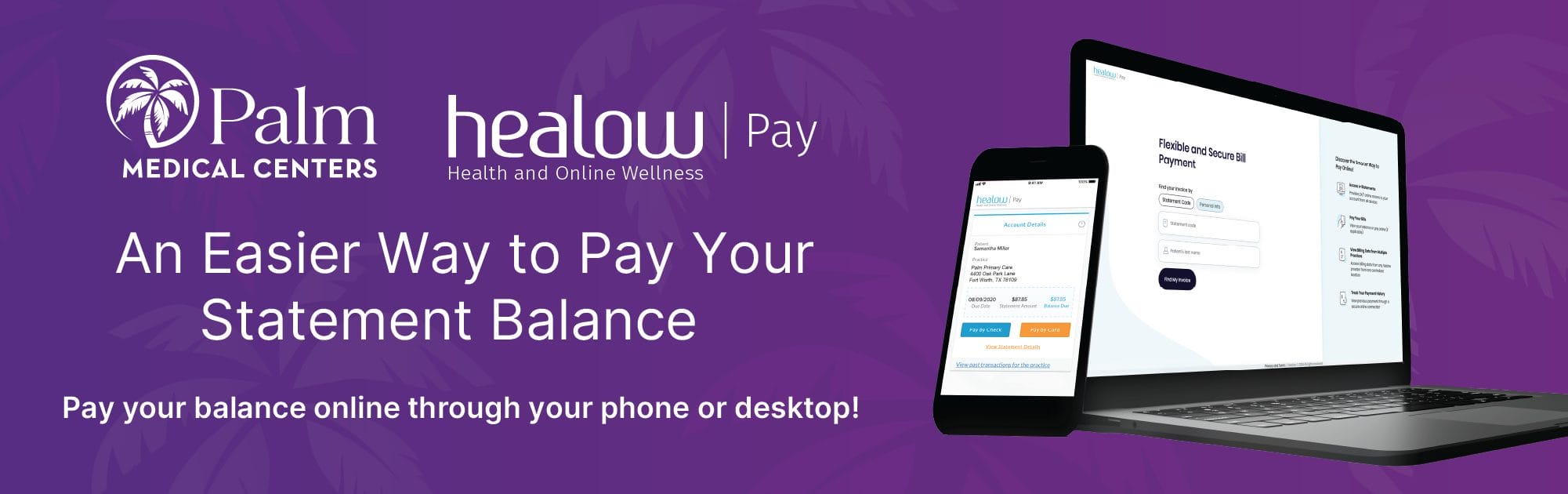 Website display on a mobile phone and laptop.